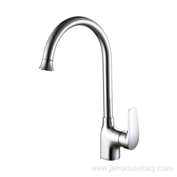 Modern Gooseneck Mixer Single Lever Kitchen Sink Faucet